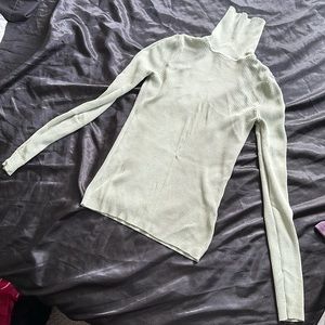 MINT FASHION NOVA RIBBED LONGSLEEVE TURTLE NECK